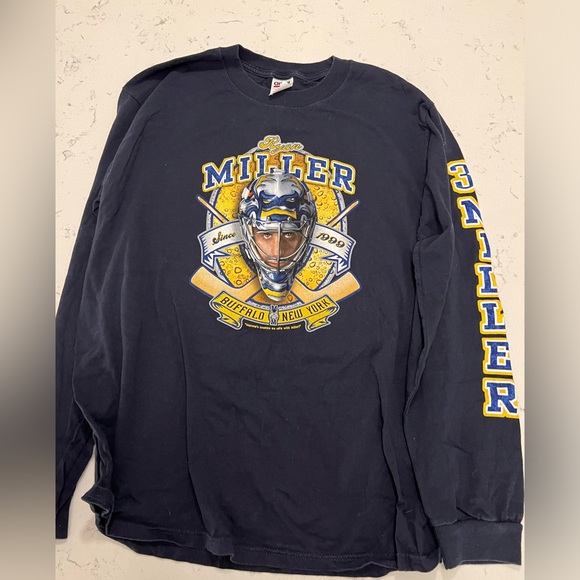 Ryan Miller Sabres long sleeve Tshirt - Picture 1 of 4